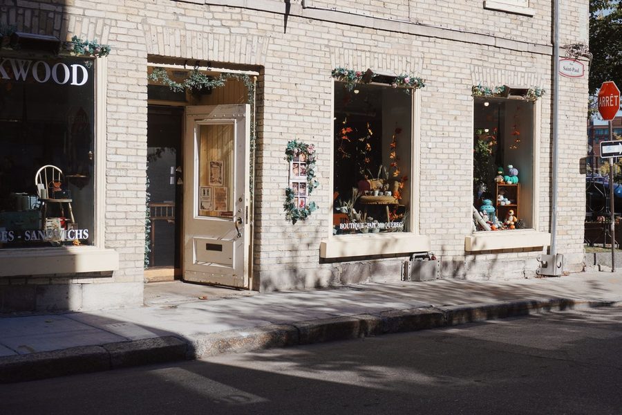 Local shop storefront